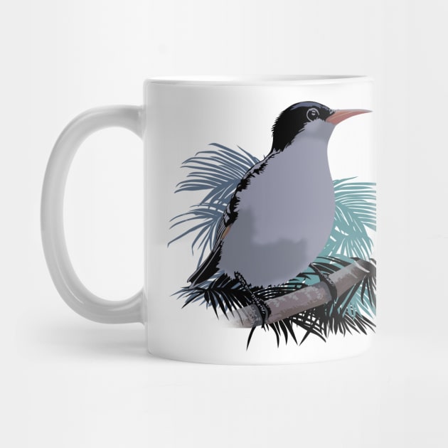 White Collared Monarch Bird Design by PasifikTee